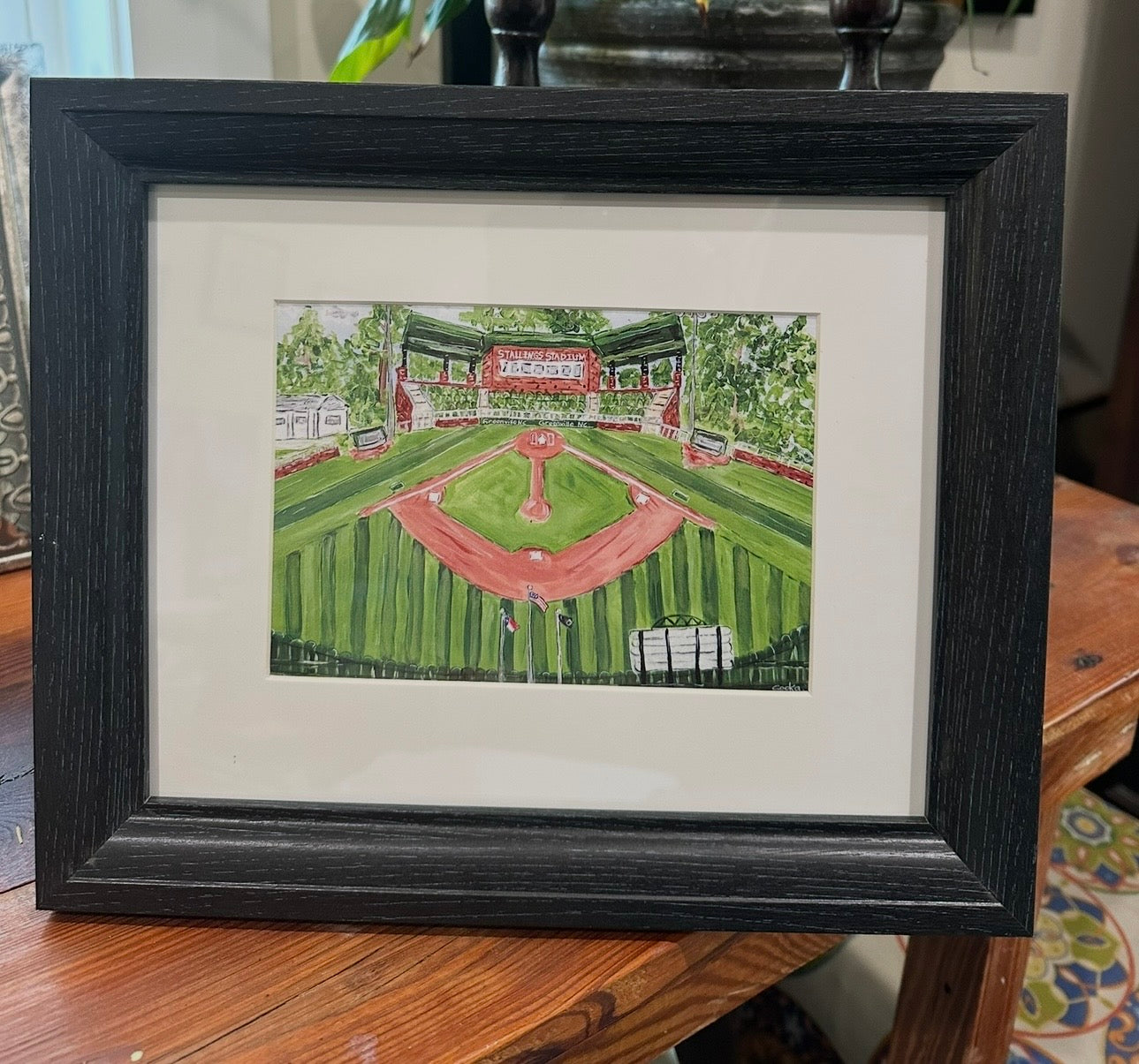 Elm Street Park Matted Print