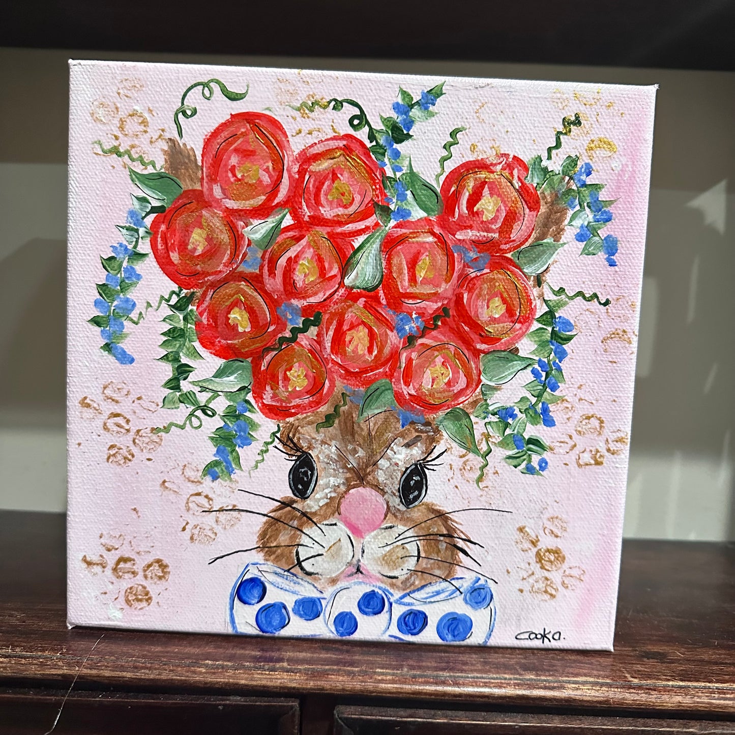 Rabbit and Roses
