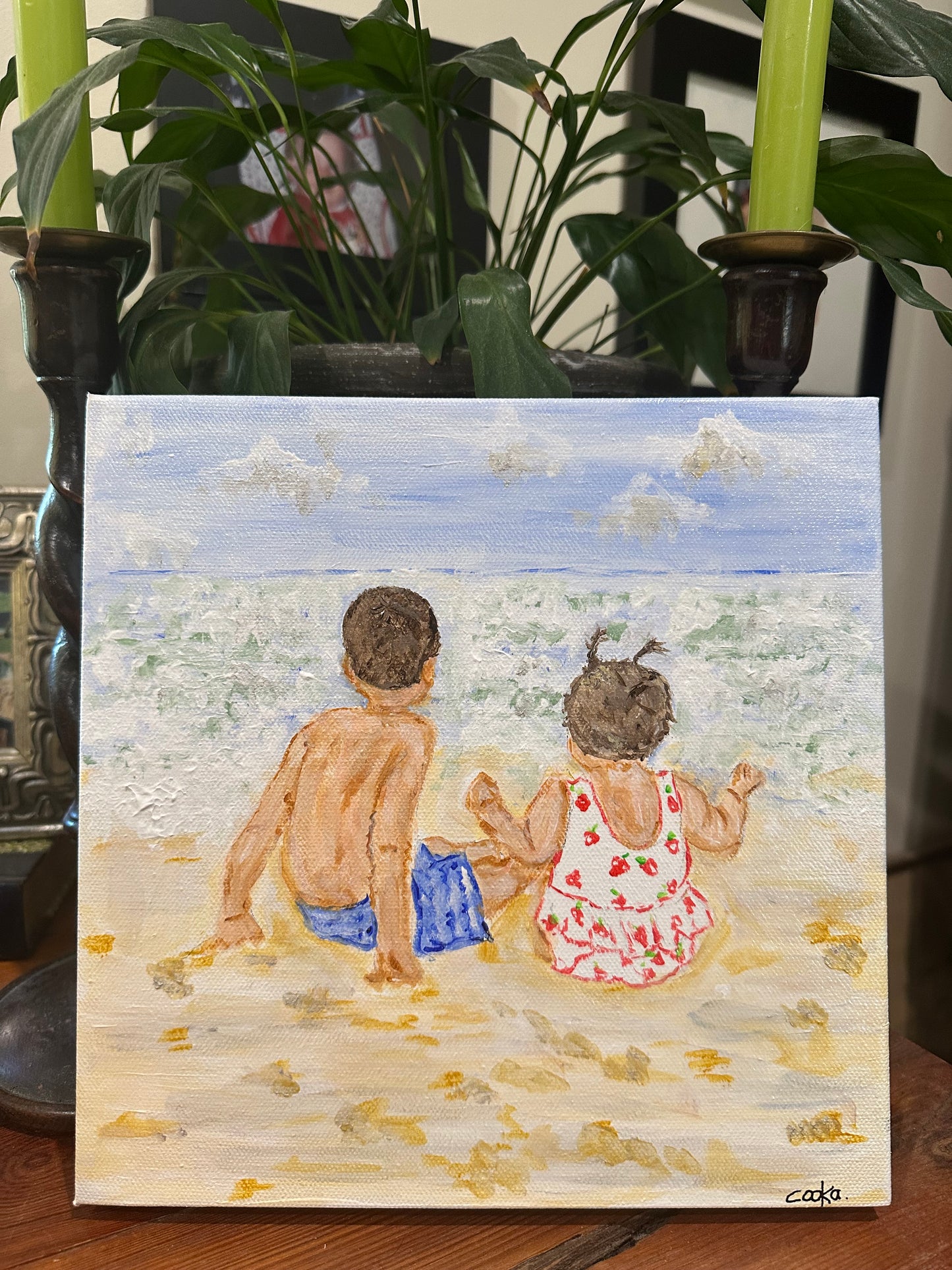 Back or profile portrait 8"x8"