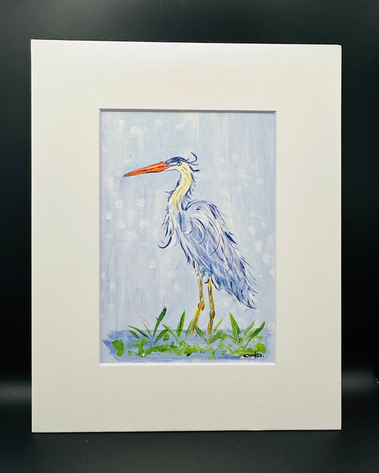 Blue Heron Print