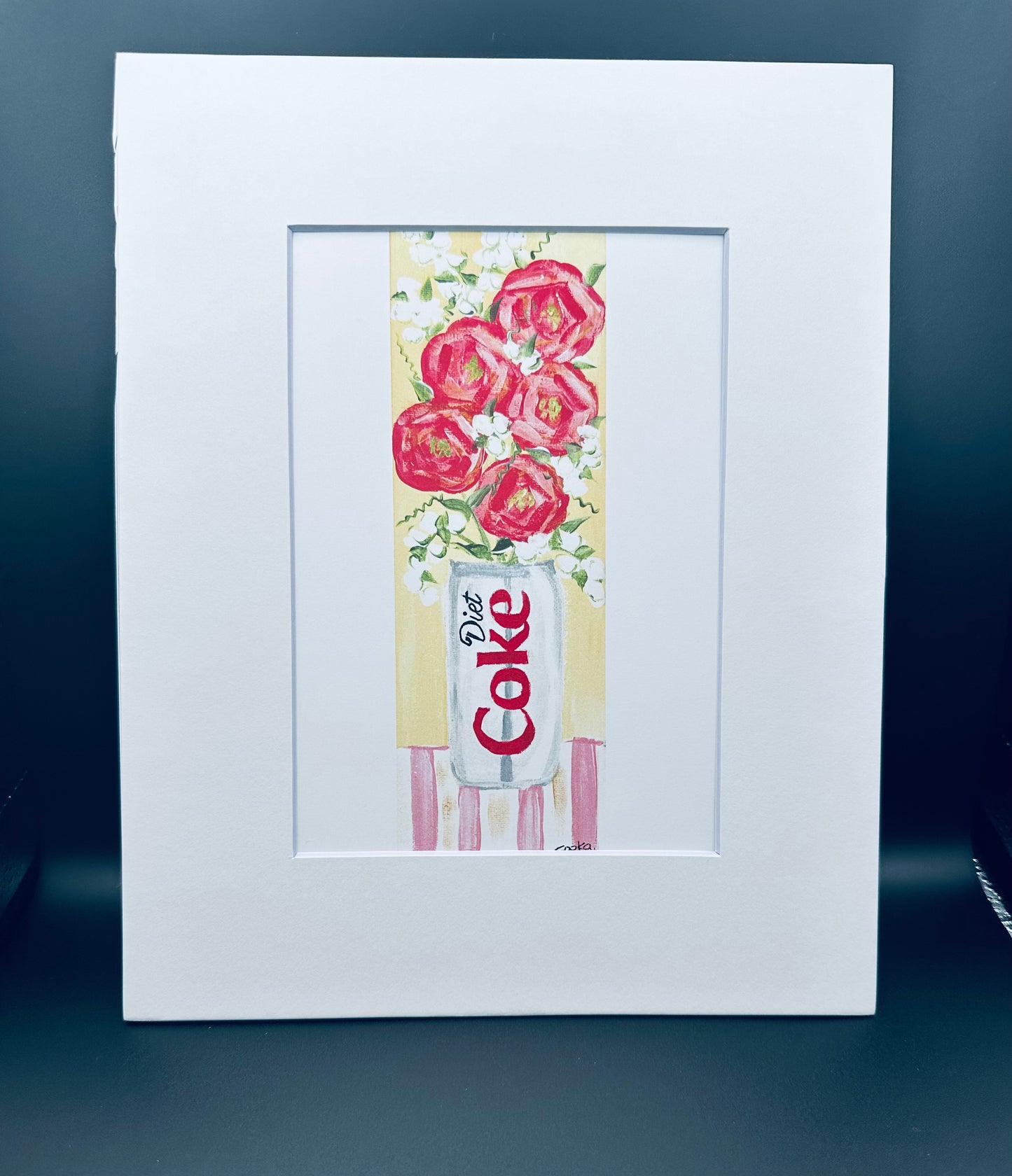 Diet Coke 5 Roses Print