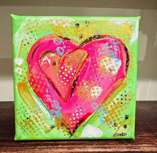 Heart 8 canvas