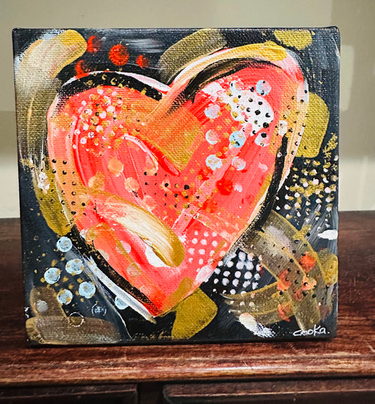 Heart 9 canvas