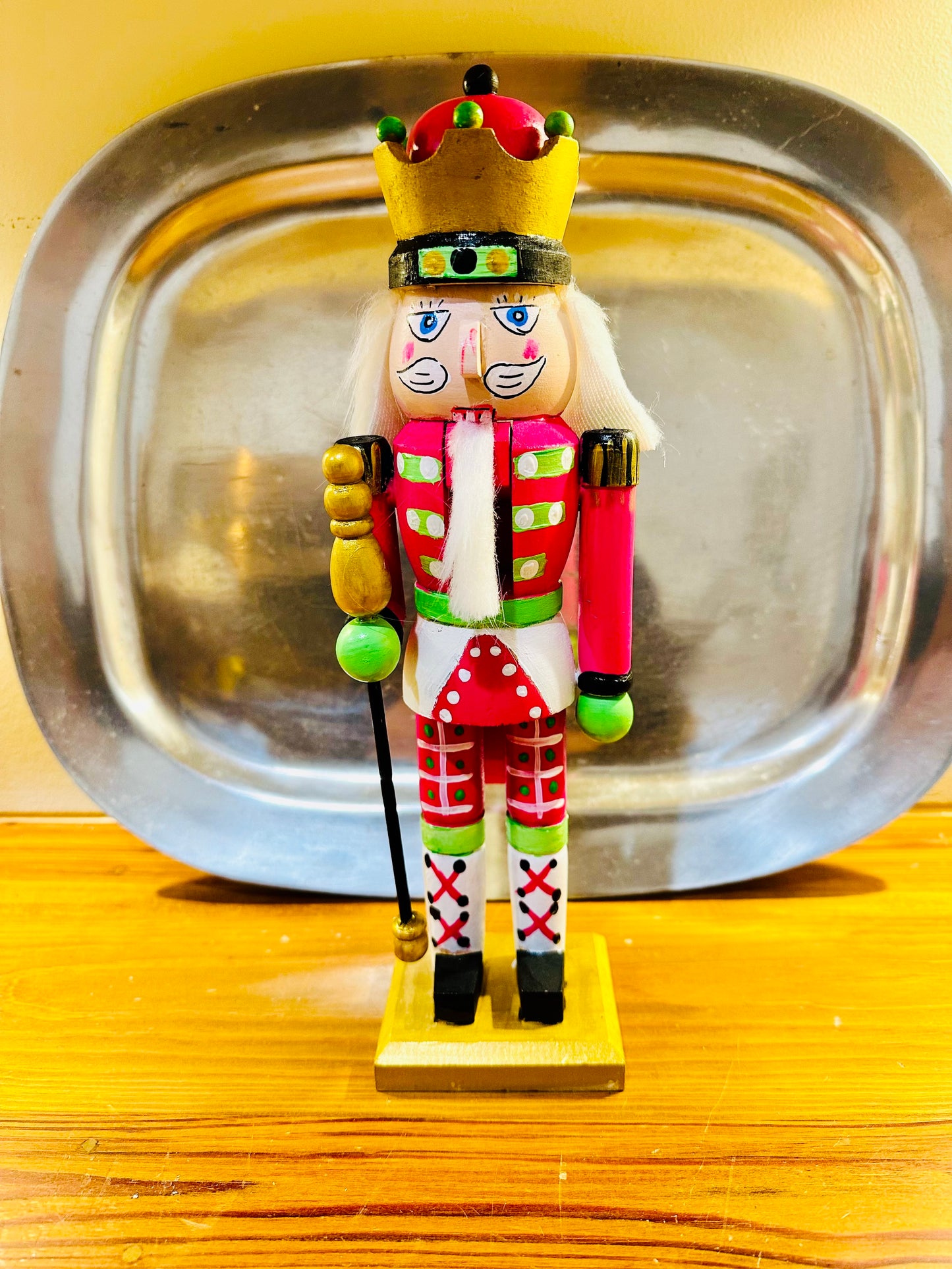 Pink and Green Nutcracker