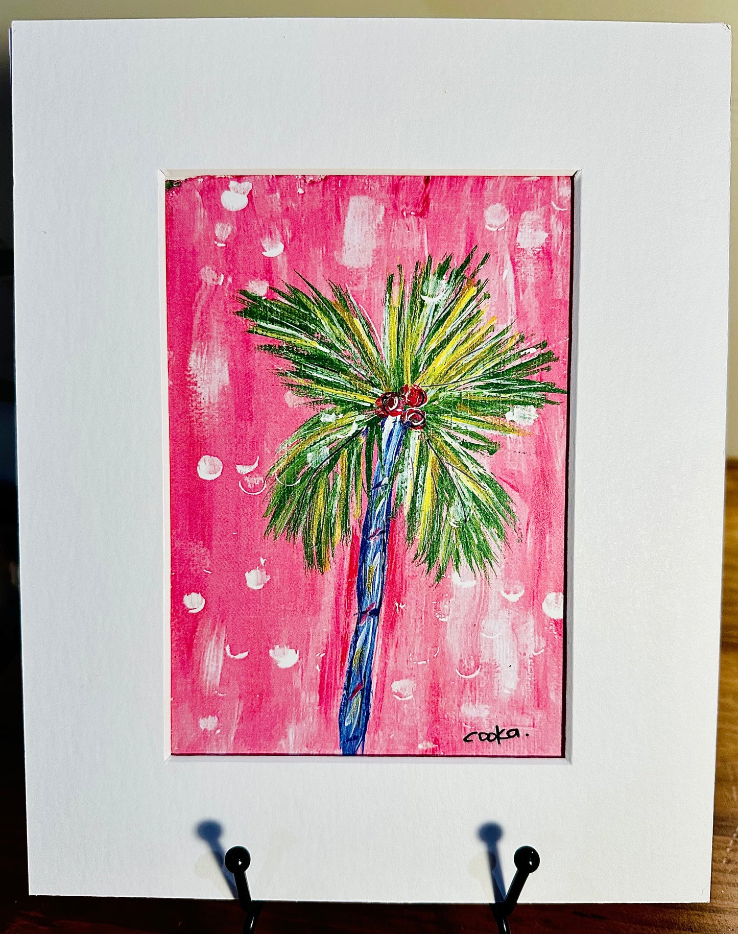 Palm Tree 1 Pink 5x7 Print