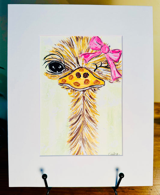 Ostrich Girl 5x7 Print