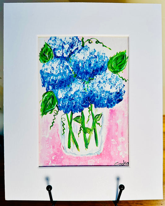 Blue Hydrangea 5x7 print