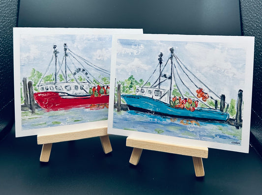 Shrimp Boats Notecards
