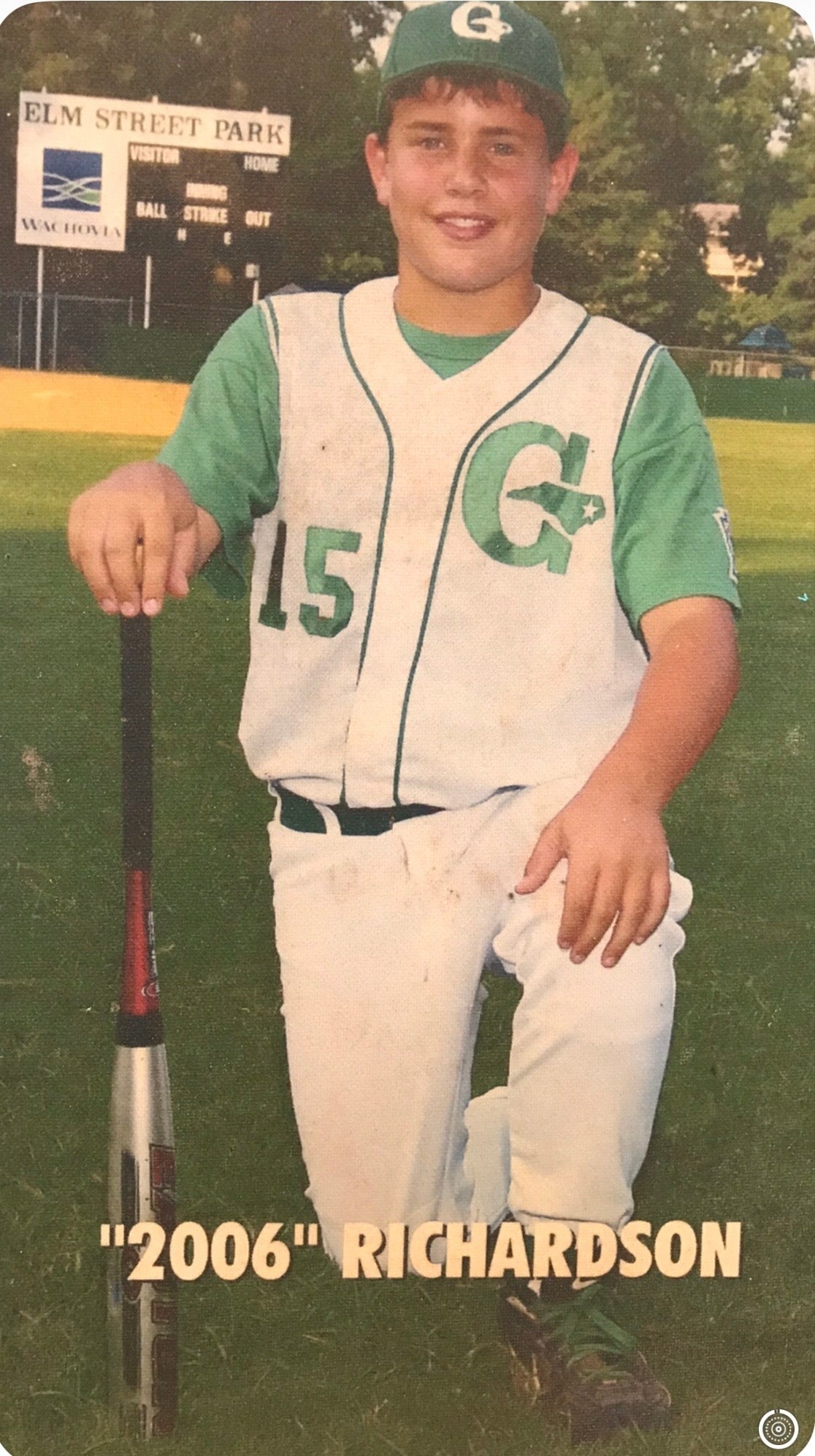 Glove, ball and bat personalized 10"x10"